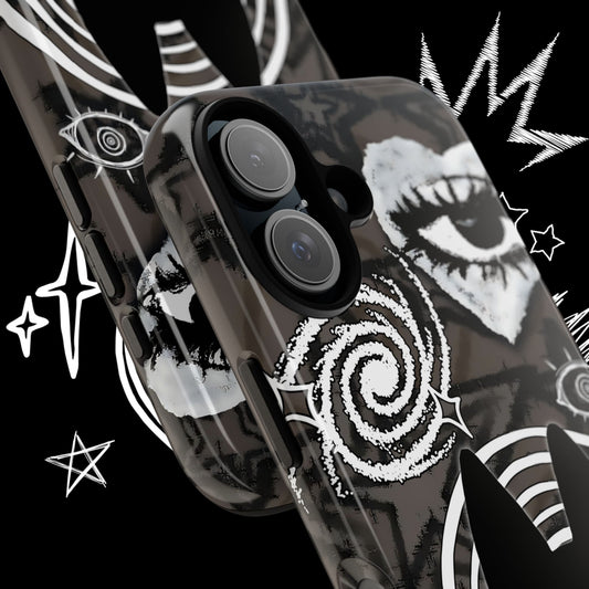 Gothic Cat & Mystical Eye Phone Case | Dark Punk | NekoStyleStudio