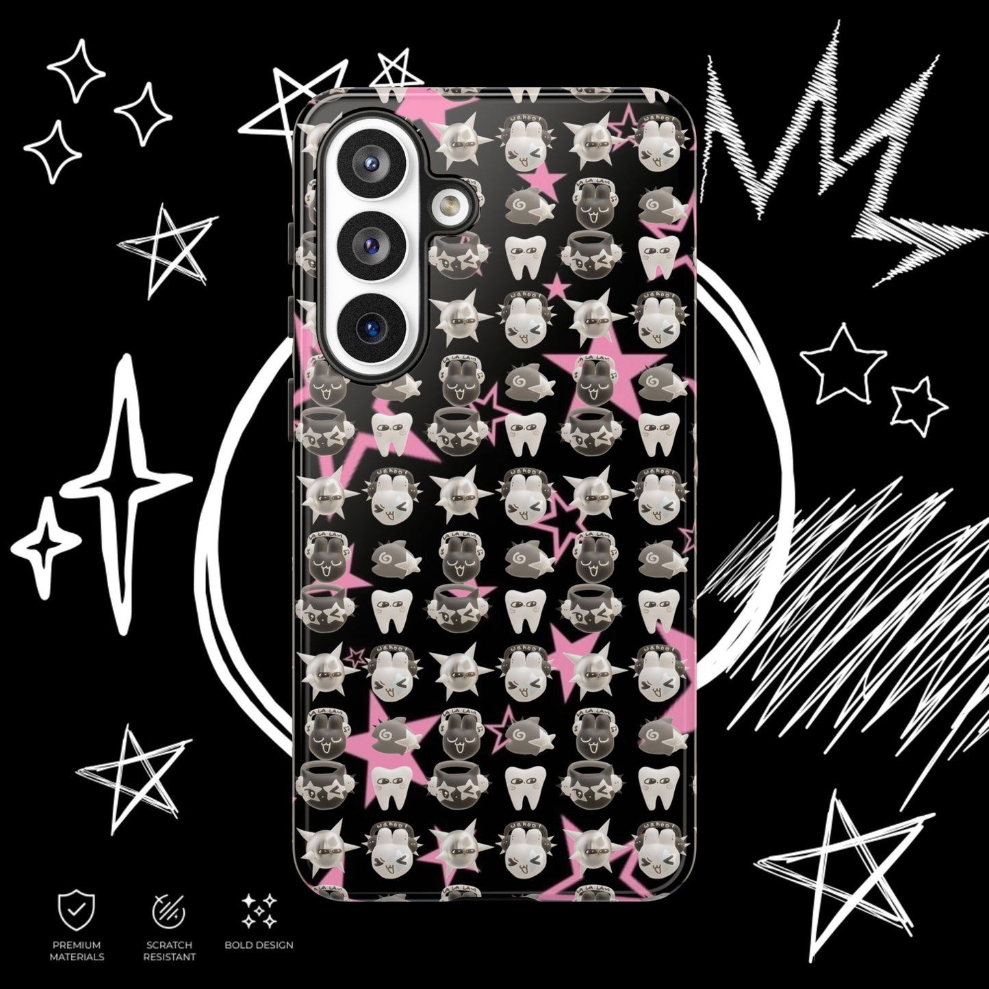 Kawaii Goth Phone Case | Creepy Cute Cover | NekoStyleStudio