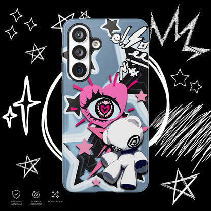Kawaii Punk Phone Case | Pastel Alt Teddy Bear | NekoStyleStudio