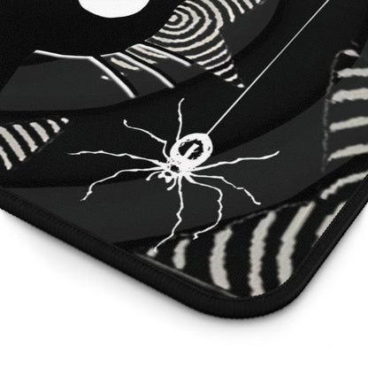 Kawaii Gothic Mouse Pad - Creepy Cute Bunny & Cat XL Gaming Desk Mat