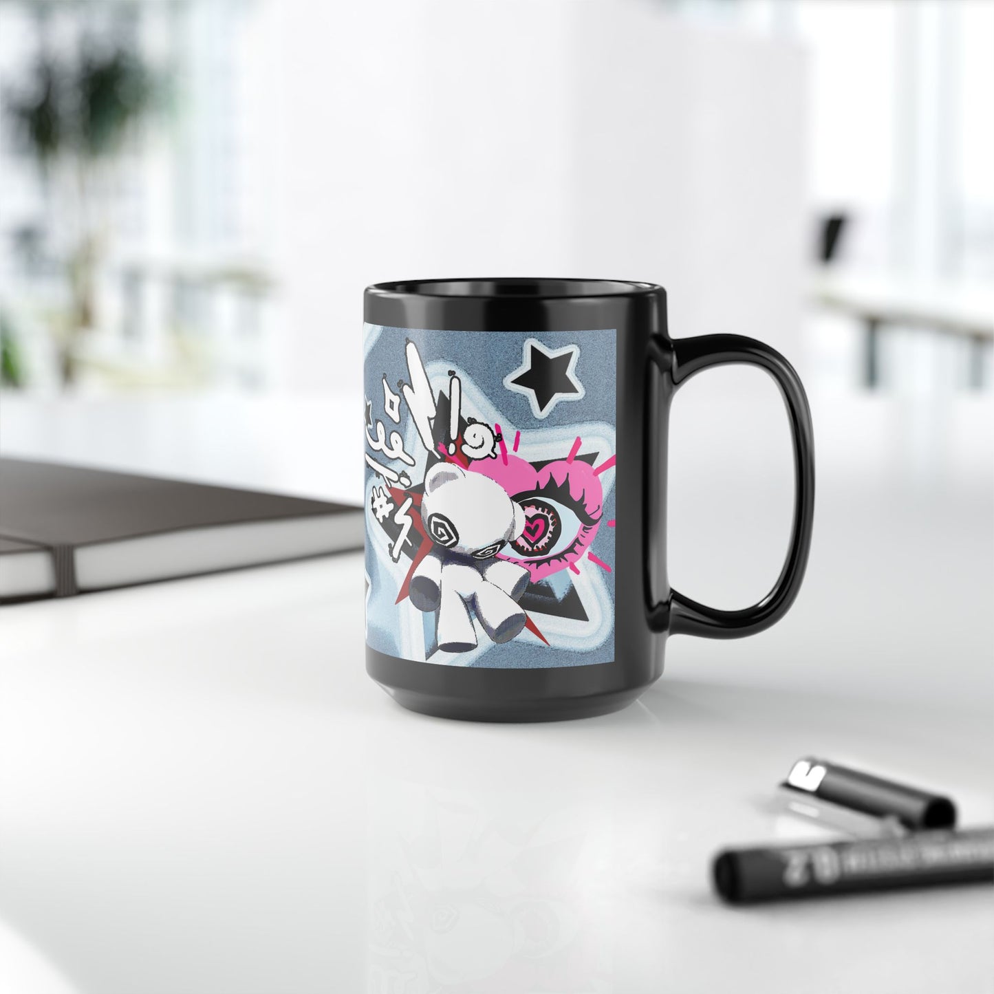 Edgy Pop Art Mug - Dark Aesthetic Coffee Cup
