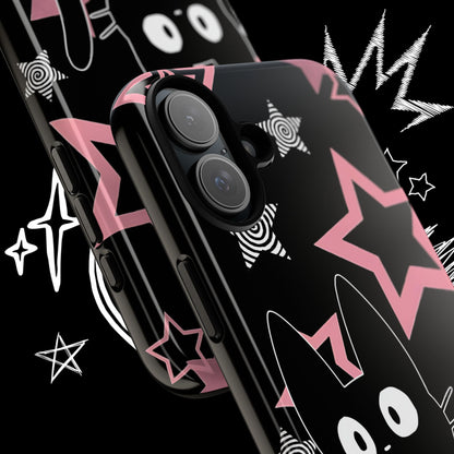 Cute Black Cat Phone Case | Kawaii Pastel Goth Design | NekoStyleStudio