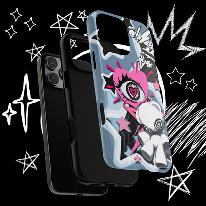 Kawaii Punk Phone Case | Pastel Alt Teddy Bear | NekoStyleStudio