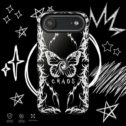Chaos Butterfly Phone Case | Gothic Tribal Cover | NekoStyleStudio