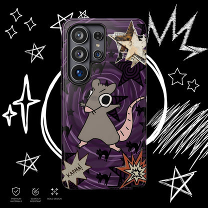 Karma Rat Phone Case | Weirdcore Grunge Purple | NekoStyleStudio