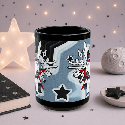 Edgy Pop Art Mug — Cute Dark Aesthetic Coffee Cup