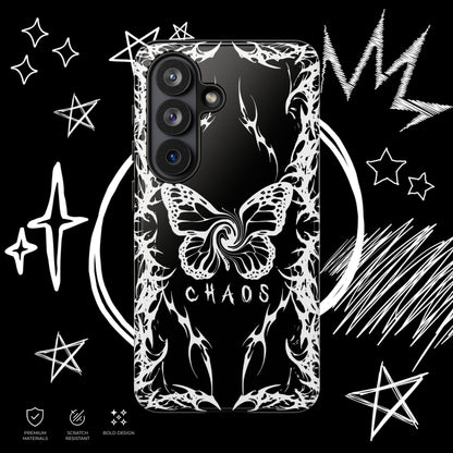 Chaos Butterfly Phone Case | Gothic Tribal Cover | NekoStyleStudio