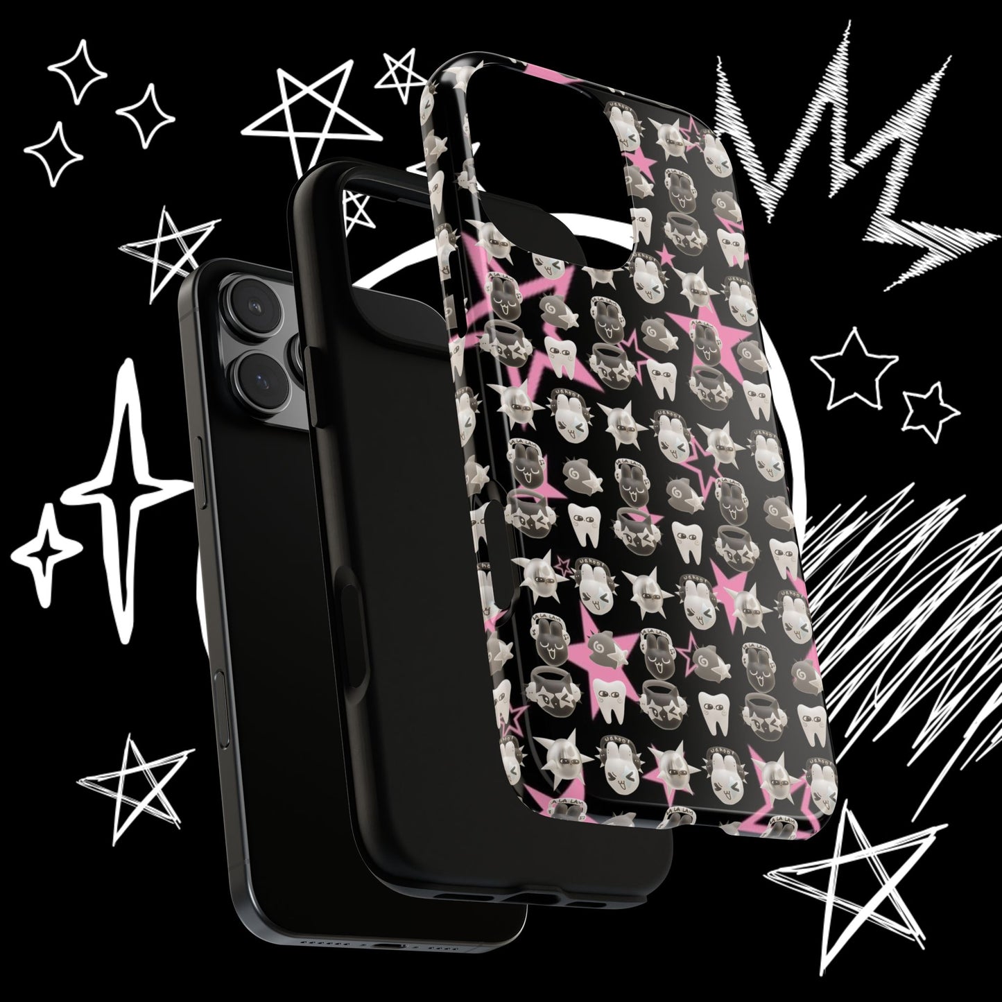 Kawaii Goth Phone Case | Creepy Cute Cover | NekoStyleStudio