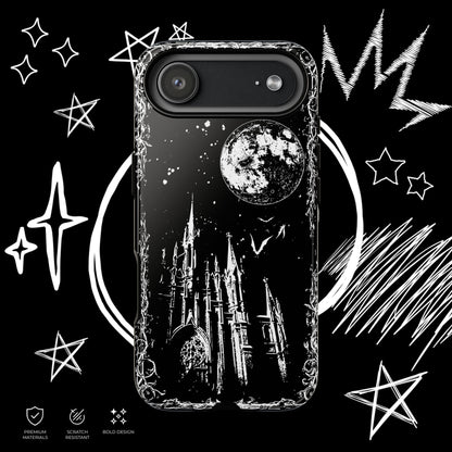 Gothic Cathedral Phone Case | Dark Aesthetic Moon Cover | NekoStyleStudio
