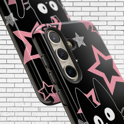 Cute Black Cat Phone Case - Kawaii Pastel Goth iPhone Cover