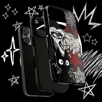 Gothic Cat & Bunny Phone Case | Dark Punk | NekoStyleStudio