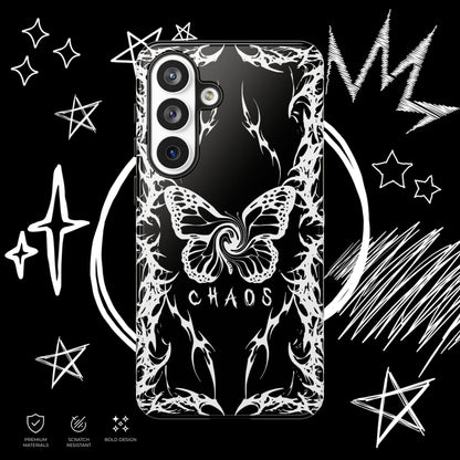 Chaos Butterfly Phone Case | Gothic Tribal Cover | NekoStyleStudio