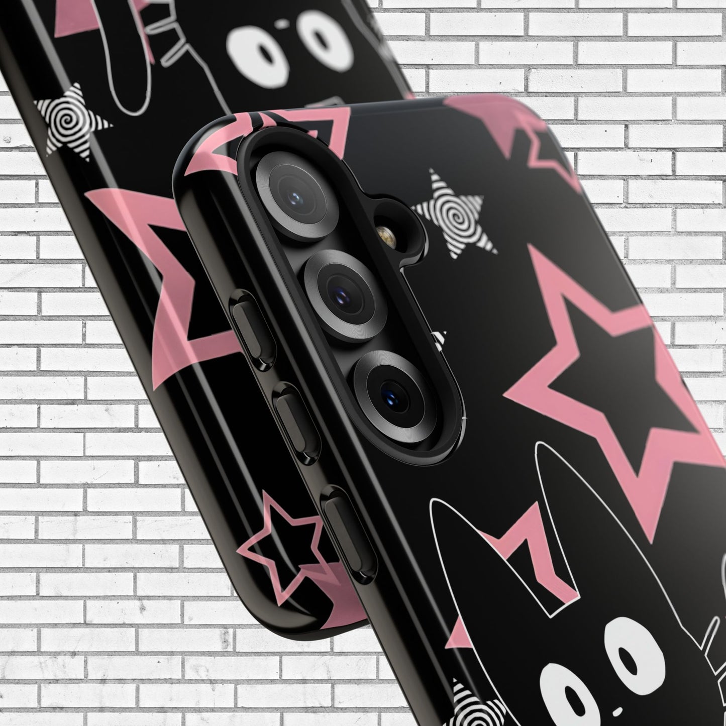 Cute Black Cat Phone Case - Kawaii Pastel Goth iPhone Cover