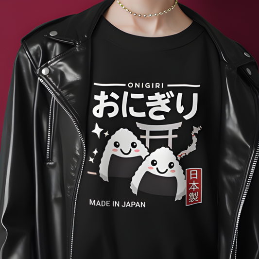 Kawaii Onigiri Shirt - Japanese Rice Ball Foodie Tee