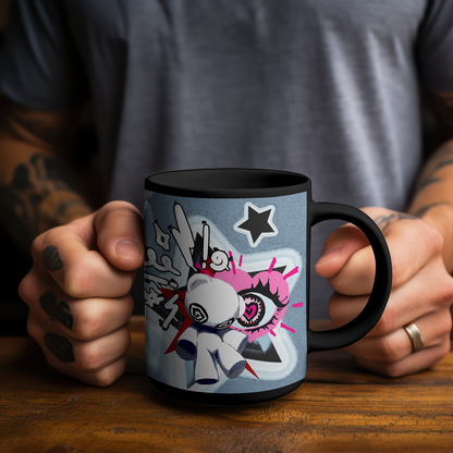 Edgy Pop Art Mug - Dark Aesthetic Coffee Cup