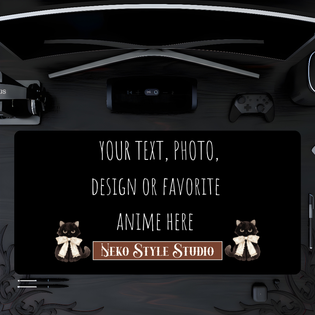 Custom Gamer Mousepad - Personalized Anime Desk Mat Gift