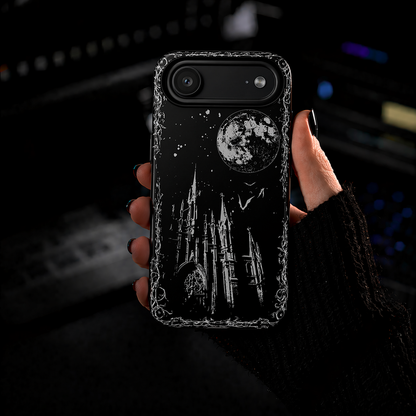 Gothic Cathedral Phone Case | Dark Aesthetic Moon Cover | NekoStyleStudio