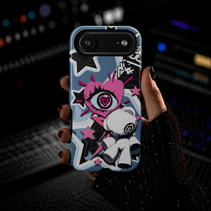 Kawaii Punk Phone Case | Pastel Alt Teddy Bear | NekoStyleStudio