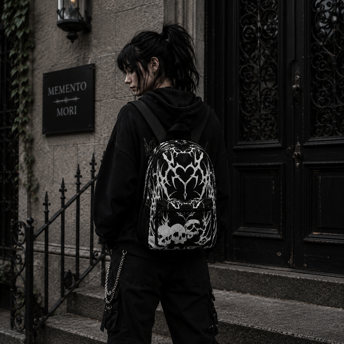 Gothic Skulls Backpack