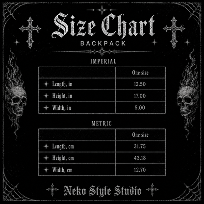 Gothic Skull Backpack