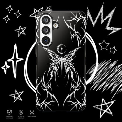 Gothic Butterfly Phone Case | Dark Tribal Goth | NekoStyleStudio