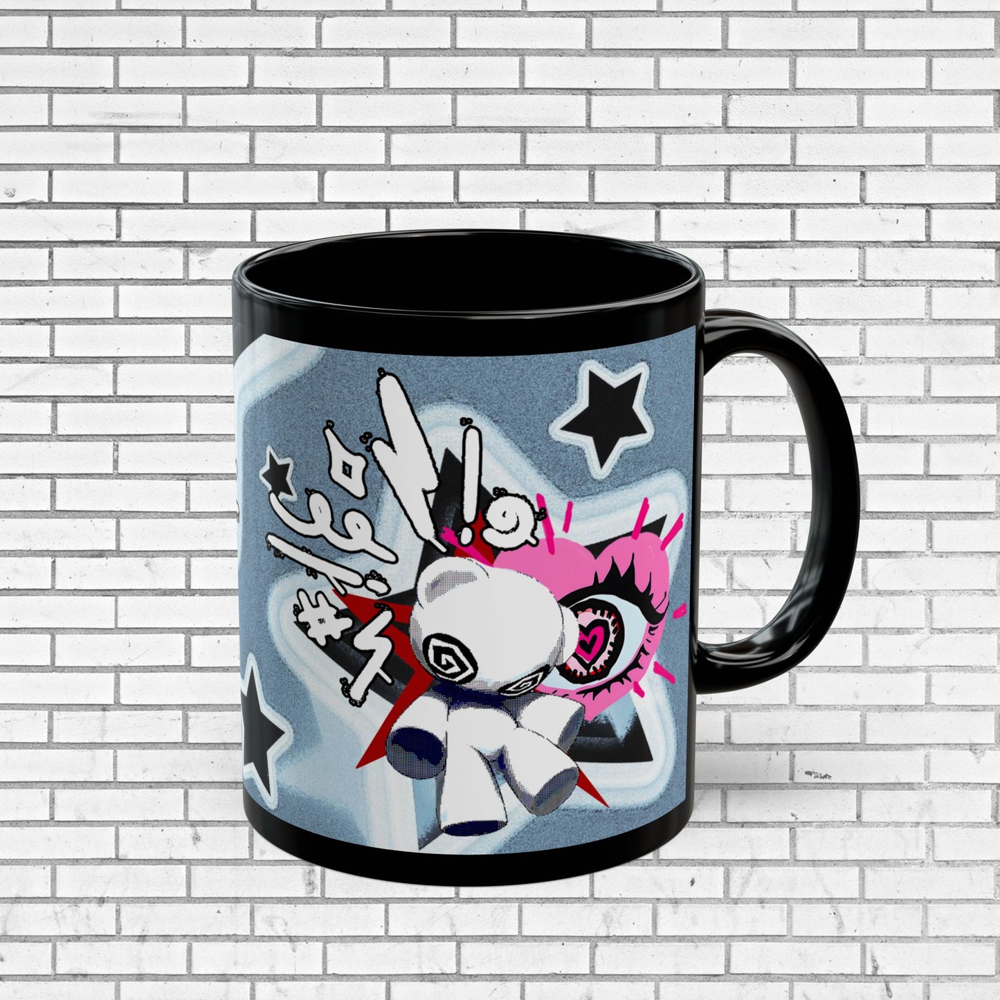 Edgy Pop Art Mug - Dark Aesthetic Coffee Cup
