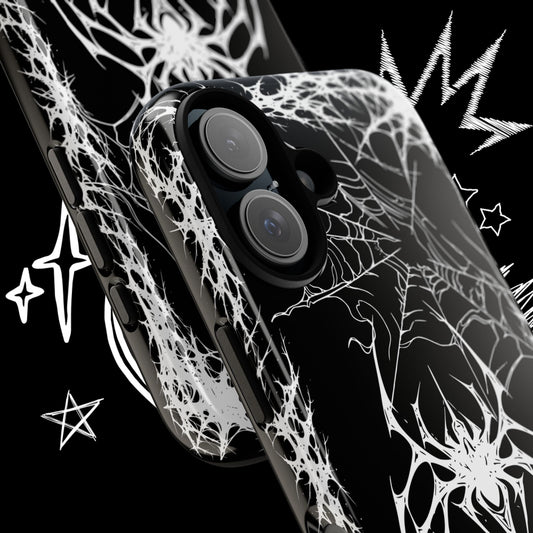 Gothic Spider Phone Case | Dark Aesthetic Web Design | NekoStyleStudio