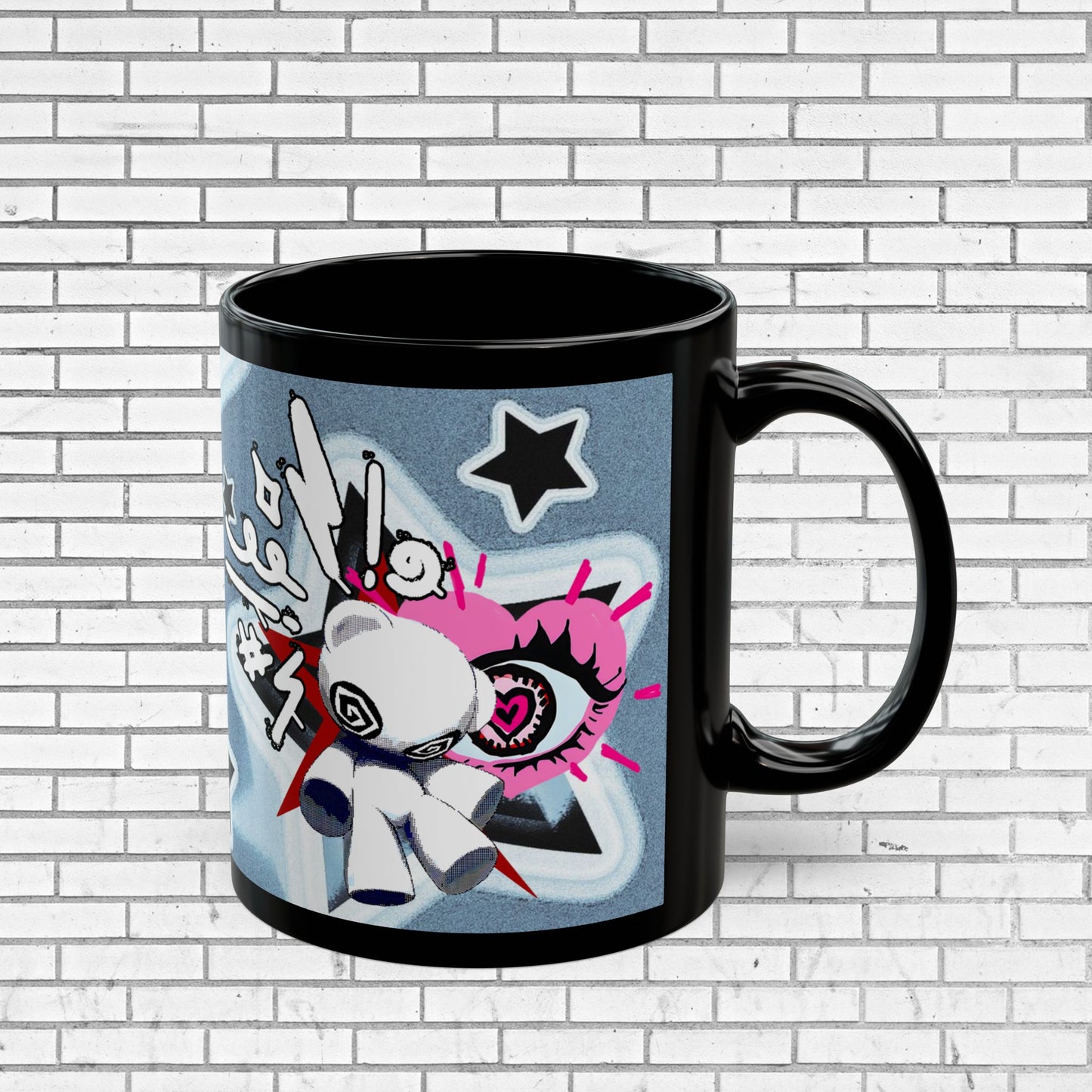 Edgy Pop Art Mug - Dark Aesthetic Coffee Cup
