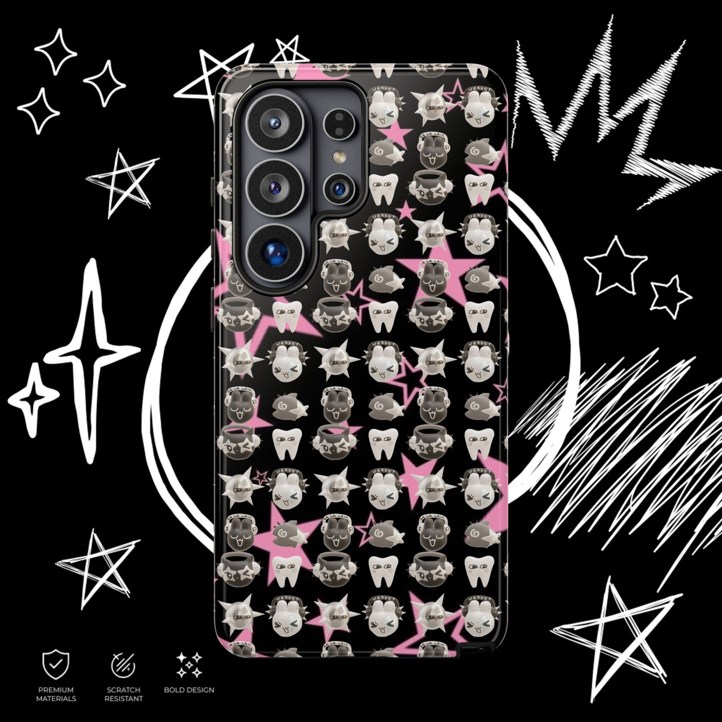 Kawaii Goth Phone Case | Creepy Cute Cover | NekoStyleStudio