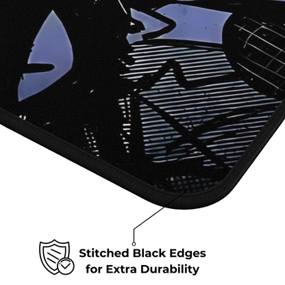 Goth Mouse Pad – Dark Punk Cat Desk Mat for Alt Aesthetic Gaming Setup