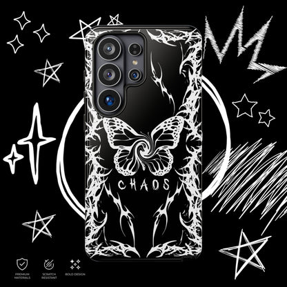 Chaos Butterfly Phone Case | Gothic Tribal Cover | NekoStyleStudio