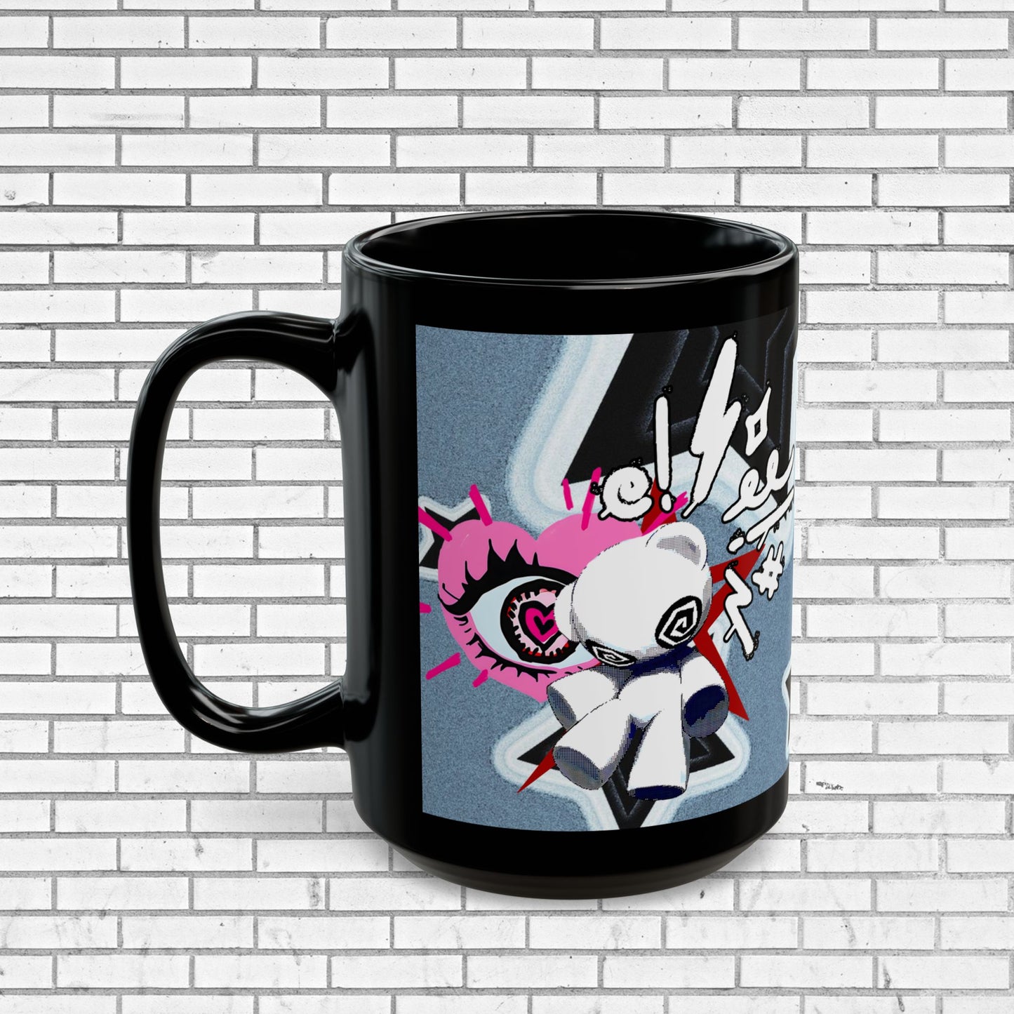 Edgy Pop Art Mug - Dark Aesthetic Coffee Cup