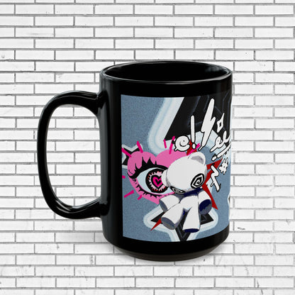Edgy Pop Art Mug - Dark Aesthetic Coffee Cup