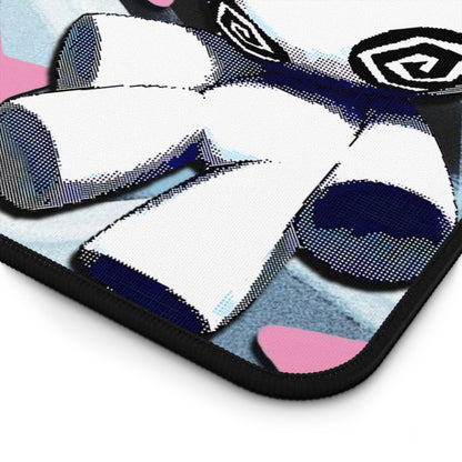 Kawaii Punk Mousepad - Pink Star Aesthetic Gaming Desk Mat