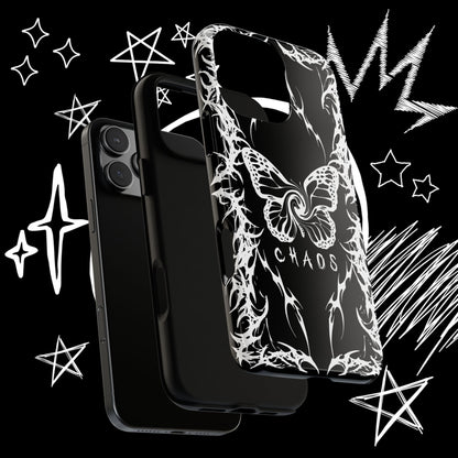 Chaos Butterfly Phone Case | Gothic Tribal Cover | NekoStyleStudio