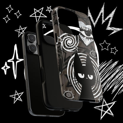 Gothic Cat & Mystical Eye Phone Case | Dark Punk | NekoStyleStudio