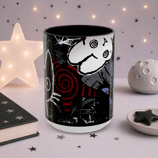 Dark Punk Cat Mug — Edgy Alt Ceramic Coffee Cup