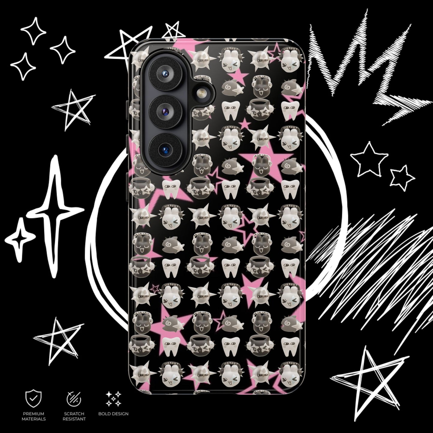 Kawaii Goth Phone Case | Creepy Cute Cover | NekoStyleStudio