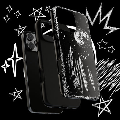 Gothic Cathedral Phone Case | Dark Aesthetic Moon Cover | NekoStyleStudio