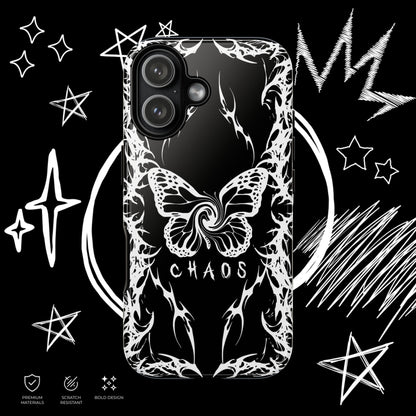 Chaos Butterfly Phone Case | Gothic Tribal Cover | NekoStyleStudio