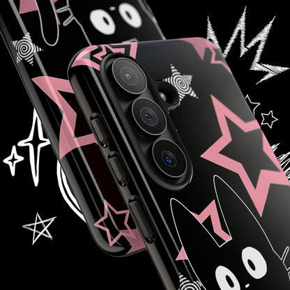 Cute Black Cat Phone Case | Kawaii Pastel Goth Design | NekoStyleStudio