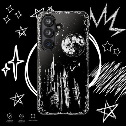 Gothic Cathedral Phone Case | Dark Aesthetic Moon Cover | NekoStyleStudio