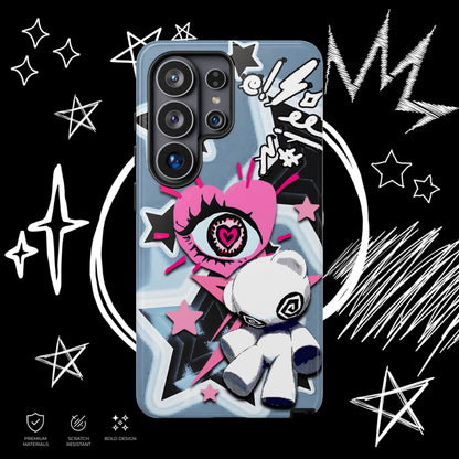 Kawaii Punk Phone Case | Pastel Alt Teddy Bear | NekoStyleStudio