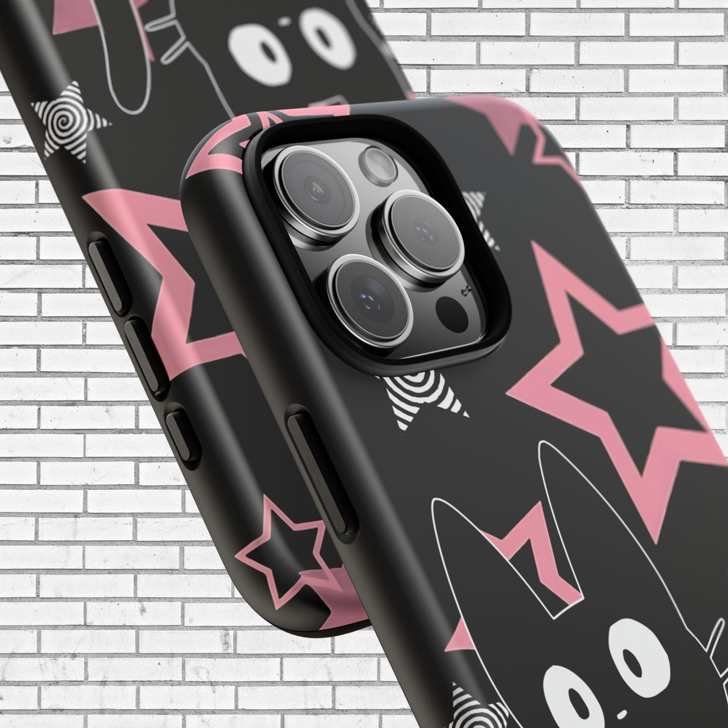 Cute Black Cat Phone Case - Kawaii Pastel Goth iPhone Cover