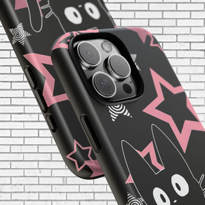 Cute Black Cat Phone Case - Kawaii Pastel Goth iPhone Cover