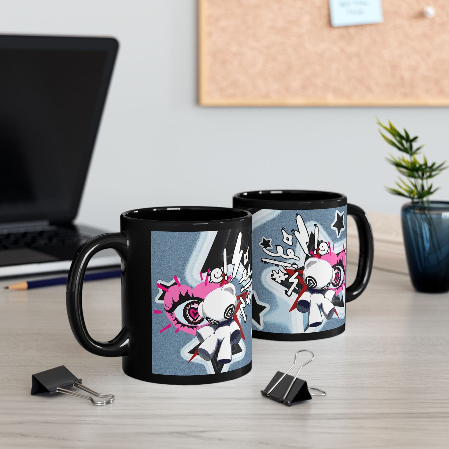 Edgy Pop Art Mug - Dark Aesthetic Coffee Cup