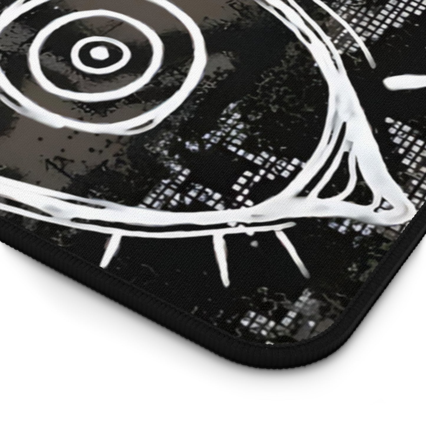 Dark Punk Pad Trippy Bunny &amp; Cat Mousepad Alt Grunge Desk Mat Weirdcore Aesthetic Gaming Pad for Emo Desks Indie Alt Room Decor