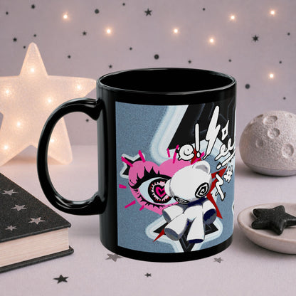 Edgy Pop Art Mug — Cute Dark Aesthetic Coffee Cup