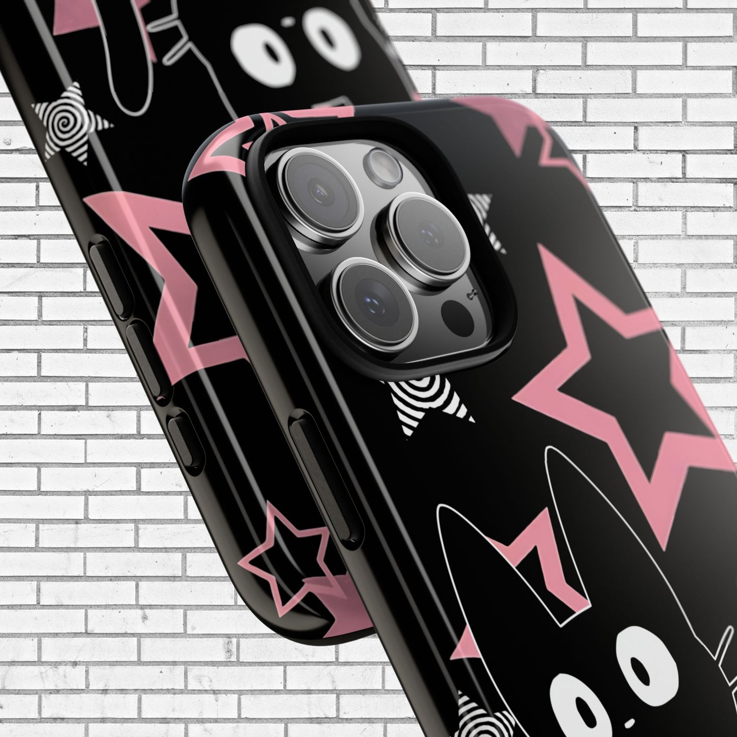 Cute Black Cat Phone Case - Kawaii Pastel Goth iPhone Cover