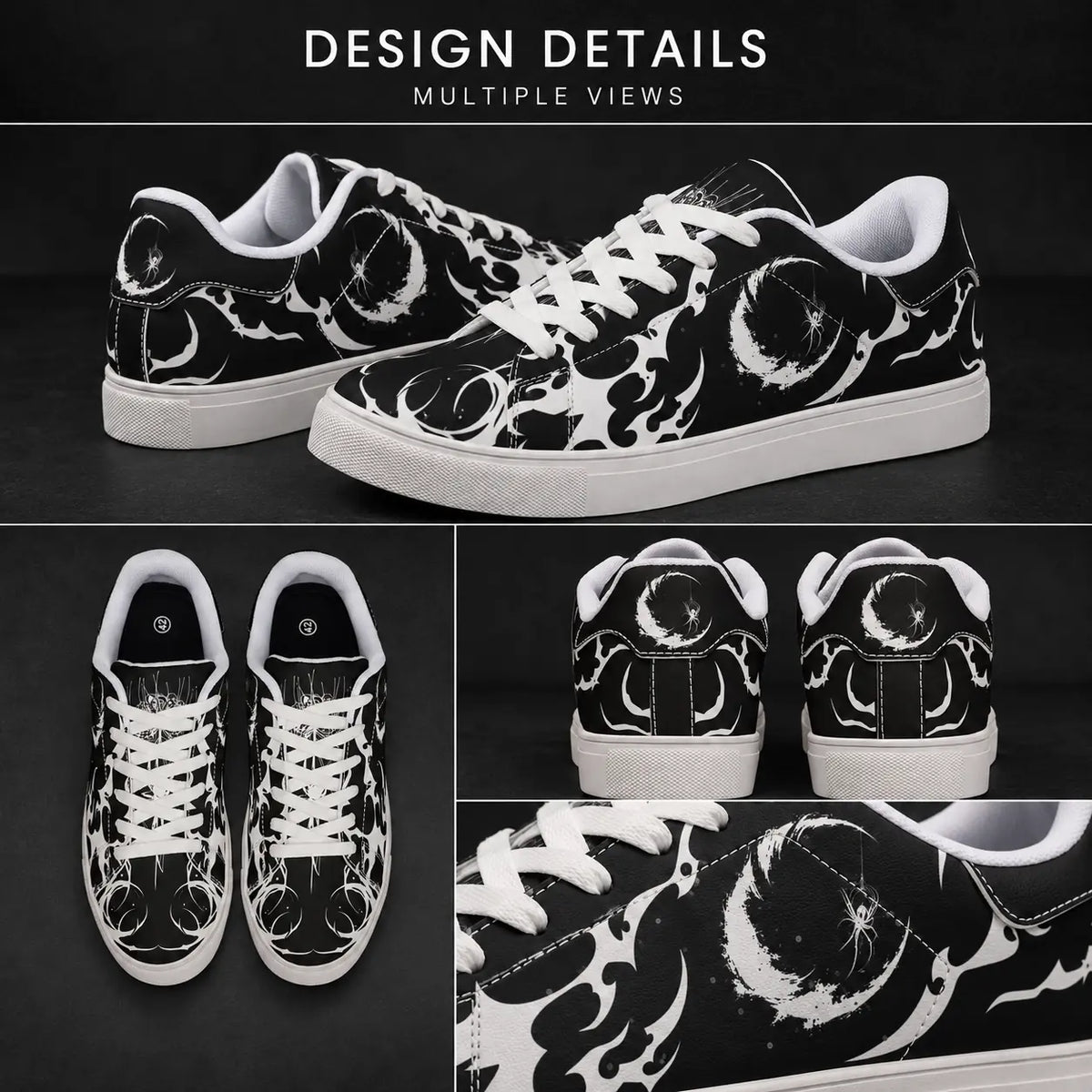 Gothic Moon Spider Sneakers